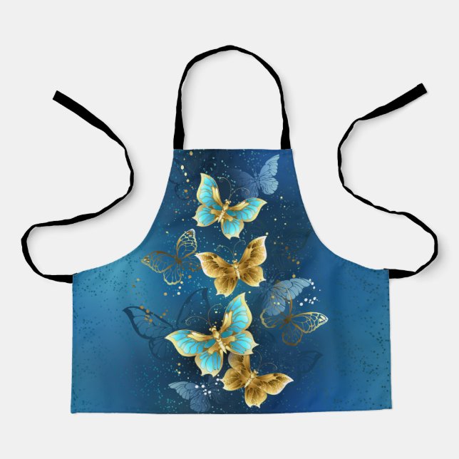 Tablier Papillons dorés (Recto)