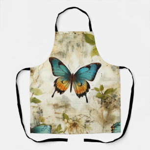 Tablier Papillons et fleurs Vintages colorés (1)