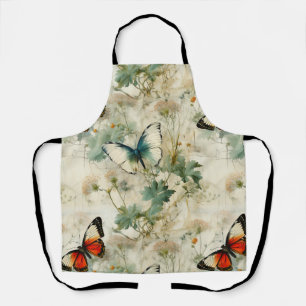 Tablier Papillons et fleurs Vintages colorés (2)