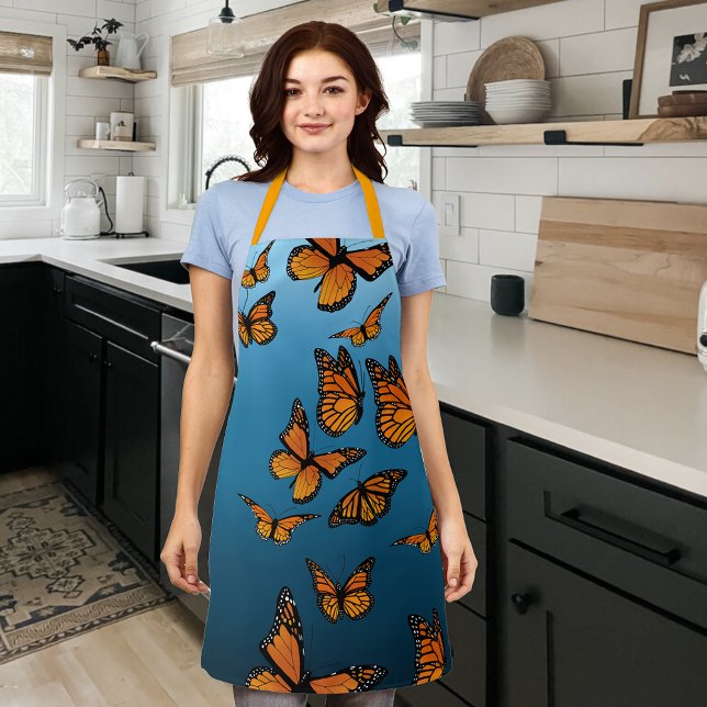 Tablier Papillons Monarch Ombre Bleu (Créateur téléchargé)