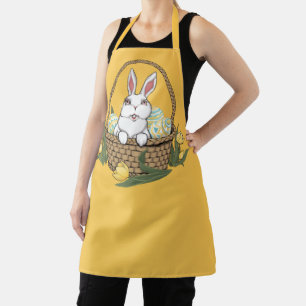 Tablier Pâques Lapin Apron Lapin Pâques Panier Apron