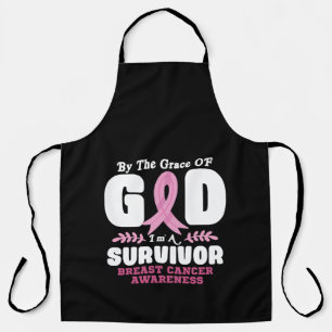 Tablier Par la grâce de Dieu, je suis un survivant du canc
