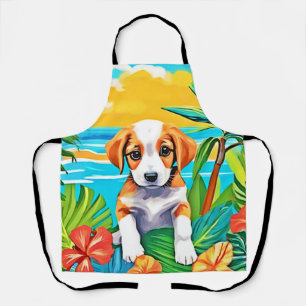 Tablier Paradis de chiot de plage vue