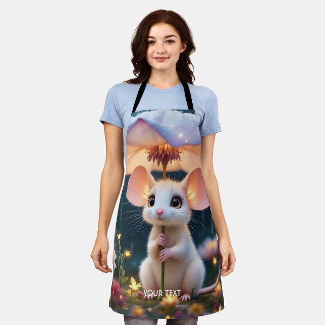 Tablier Parapluie Fleur De Souris Mignon Fantastique (Porté)