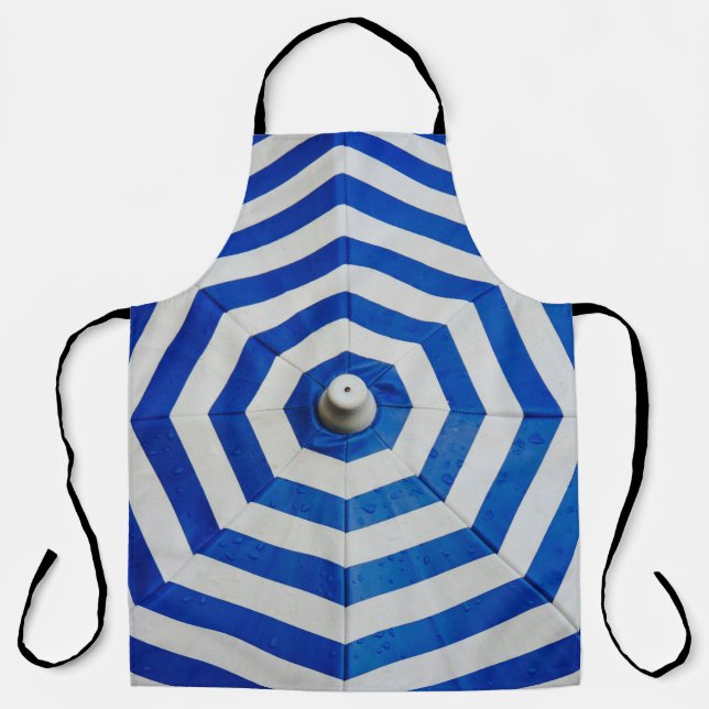 Tablier Parapluie rayé ouvert (Recto)