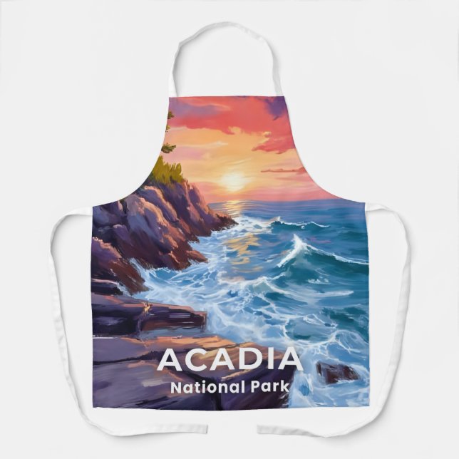 Tablier Parc national d'Acadia | Otter Cliffs Maine Voyage (Recto)