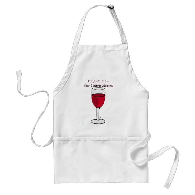 TABLIER PARDONNEZ-MOI POUR MOI ONT LA COPIE DE VIN DE (Devant)
