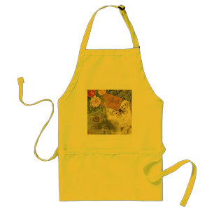 Tablier Paris France Art Antique Collage Eiffel Français