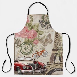 Tablier Paris Vintage : Style carte postale