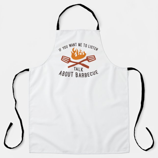 Tablier Parler du barbecue (Recto)
