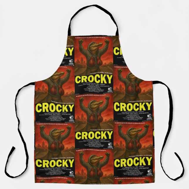 Tablier Parodie de film classique Crocky (Recto)