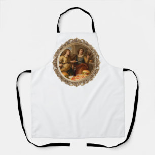 Tablier Parodie de peinture de la Renaissance vintage sur