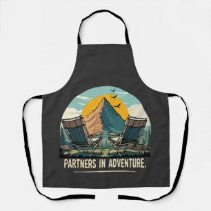 Tablier Partenaires d'aventure Design de camping rétro en