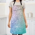 Tablier Parties scintillant Bokeh Glamour Élégant<br><div class="desc">Personnalisez facilement cet élégant motif de parties scintillant bokeh coloré avec votre nom et/ou monogramme personnalisés.</div>