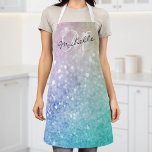 Tablier Parties scintillant Bokeh Glamour Élégant<br><div class="desc">Personnalisez facilement cet élégant motif de parties scintillant bokeh coloré avec votre nom et/ou monogramme personnalisés.</div>