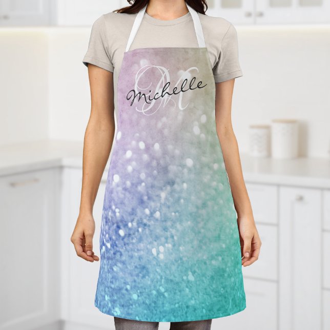 Tablier Parties scintillant Bokeh Glamour Élégant (Créateur téléchargé)