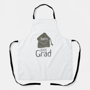 Tablier Parties scintillant de bouchon de graduation en ar