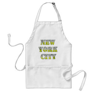 Tablier Parties scintillant d'or Silver de New York