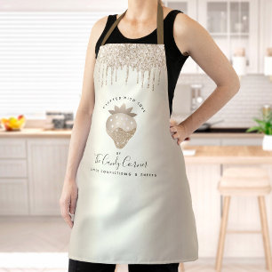 Tablier Parties scintillant d'or Sucres de confection de f