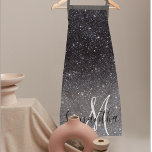 Tablier Parties scintillant noire moderne étincelles Nom p<br><div class="desc">Voici notre superbe produit de nom personnalisé moderne Parties scintillant noire, disponible exclusivement sur Zazzle! Ajoutez une touche d'élégance et d'éclat à votre quotidien avec cet article sur mesure. Notre produit de nom personnalisé de Parties scintillant noire moderne est doté d'un arrière - plan noir élégant, orné de scintillants scintillants....</div>