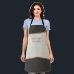 Tablier parties scintillant or rose noir moderne élégant u<br><div class="desc">Design moderne budget élégant effet or rose noir et naturel de marque d'entreprise design uniforme..</div>