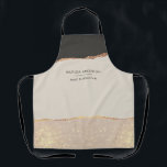 Tablier parties scintillant or rose rose moderne élégant u<br><div class="desc">Design moderne budget élégant rose or effet rose,  noir et naturel marque d'entreprise design uniforme..</div>