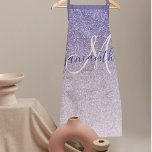 Tablier Parties scintillant violet moderne étincelles Nom<br><div class="desc">Présentant notre collection de produits modernes et glamour : "Parties scintillant violet moderne étincelle Nom personnalisé." Ces objets attrayants sont conçus pour ajouter une touche d'élégance et de personnalisation à votre vie. Avec une parties scintillant violette et un motif pétillant, nos produits sont parfaits pour ceux qui aiment un peu...</div>