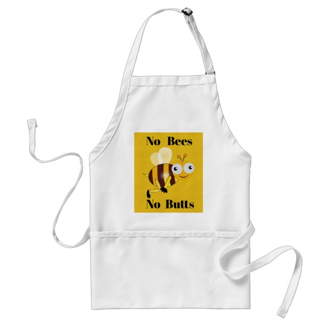 Tablier Pas d'abeilles Pas de boutons Apron (Devant)