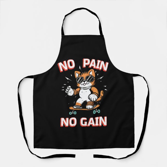 Tablier Pas de douleur Pas de Gain (Recto)