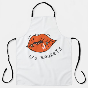 Tablier Pas de Regrets Red Lips Valentine