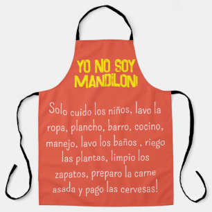 Tablier pas de soy mandilon mème apron