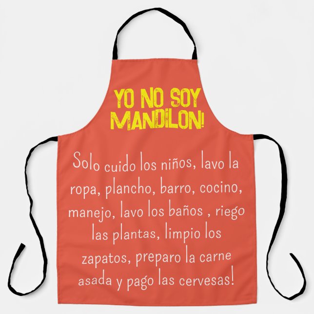 Tablier pas de soy mandilon mème apron (Recto)
