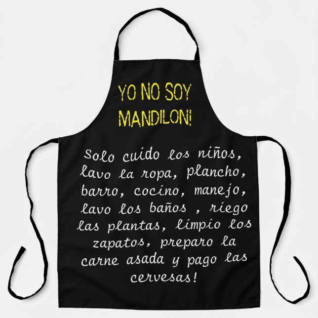 Tablier pas de soy mandilon mème apron (Recto)