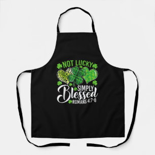 Tablier Pas Lucky Simplement Béni Shamrocks Chrétiens St P