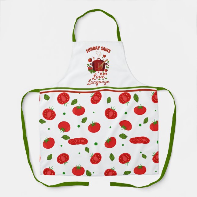 Tablier Pasquale Sciarappa dimanche Sauce Apron (Recto)
