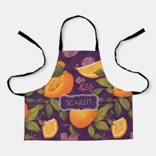 Tablier Passionfruit Floral coloré Motif personnalisé
