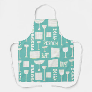 Tablier Passover Matzah Vin Bleu Apron