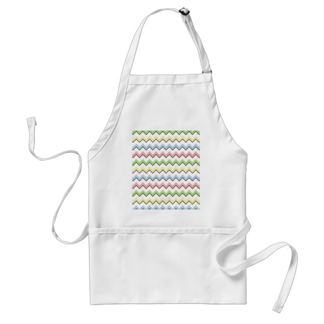 Tablier Pastel Chevron-Drop Shadow par Shirley Taylor (Devant)