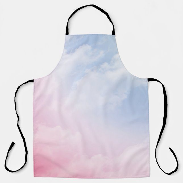 Tablier Pastel Clouds : Motif Arrière - plan serein (Recto)