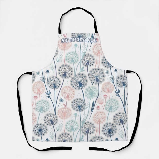 Tablier Pastel Dandelion Dreams - Whimsical Floral (Recto)
