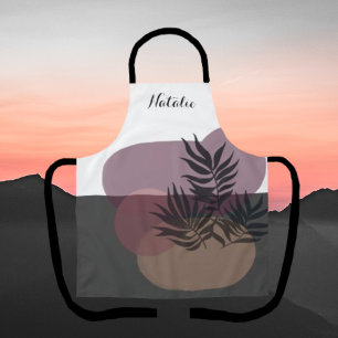 Tablier Pastel doux Abstrait Lavande Tropical Apron