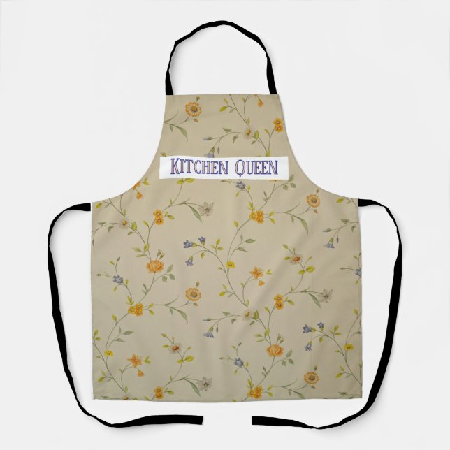 Tablier Pastel Floral Apron personnalisé (Recto)