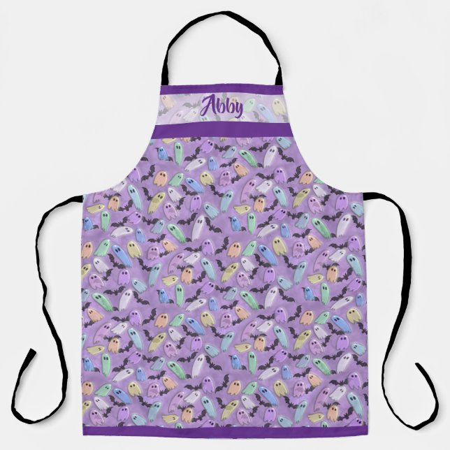 Tablier Pastel Ghosts Apron cuisine essentielle (Recto)