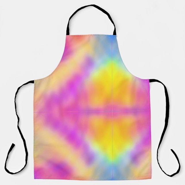 Tablier Pastel Iridescente Coloré Design dégradé (Recto)