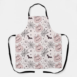 Tablier Pastel Pink Halloween Motif sans couture (5)