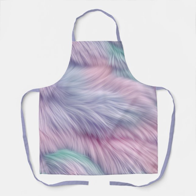 Tablier Pastel Rainbow Fur (Recto)
