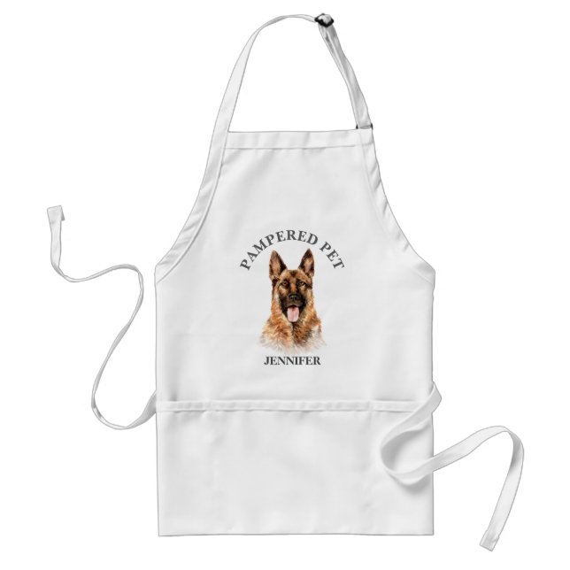 Tablier Pasteur allemand customisé Pet Groomer Apron (Devant)