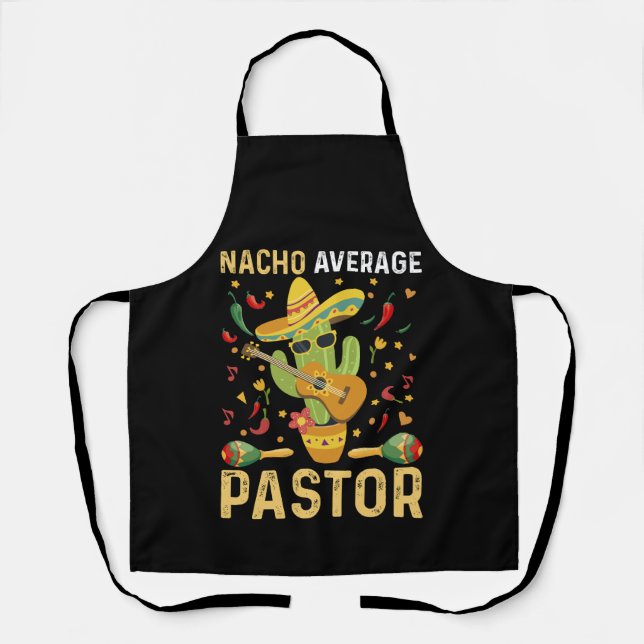 Tablier Pasteur moyen Nacho chef religieux Cinco De May (Recto)
