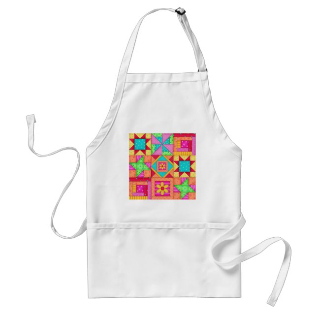Tablier Patchwork Quilt Block Apron (Devant)