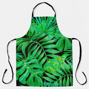 Tablier Patern sans couture feuille tropicale